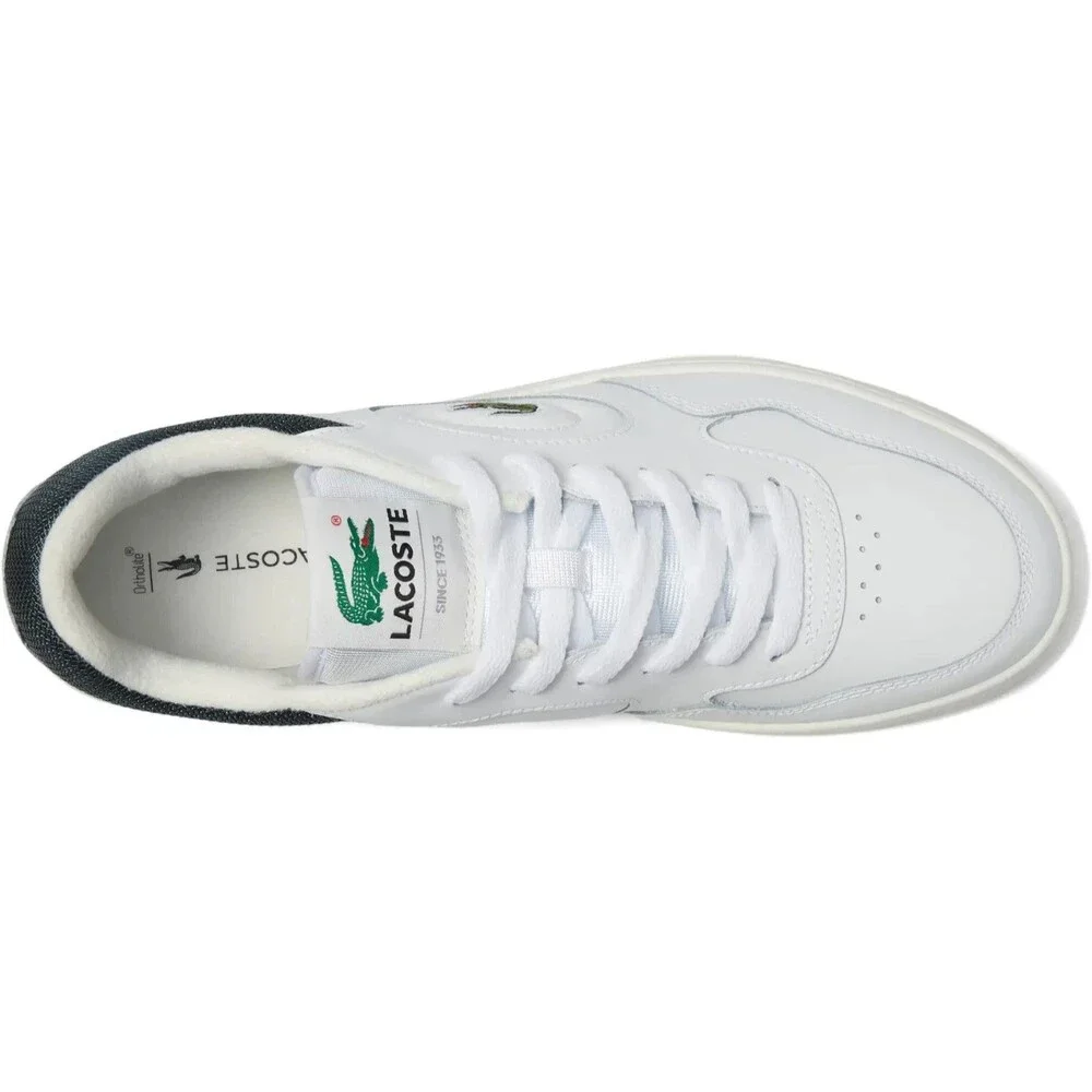 Lacoste Lineset Leather Sz 11 Men's White/Dark Green Lifestyle Sneakers 223 NEW